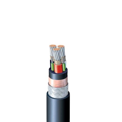 Medium Voltage Motor Power Supply Cables 3,6 / 6 Kv And 6 / 10 Kv Flat Vfd Tinned Copper Wire Braided Cable